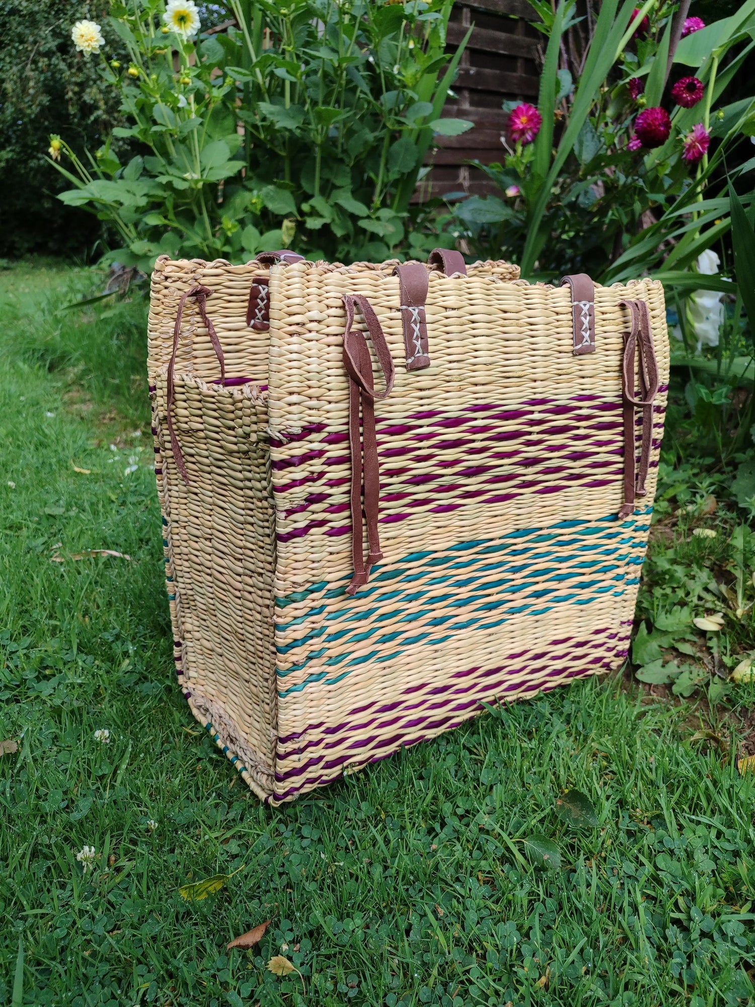 Panier Valisette en Jonc Naturel Le Grenier de la Presqu'ile