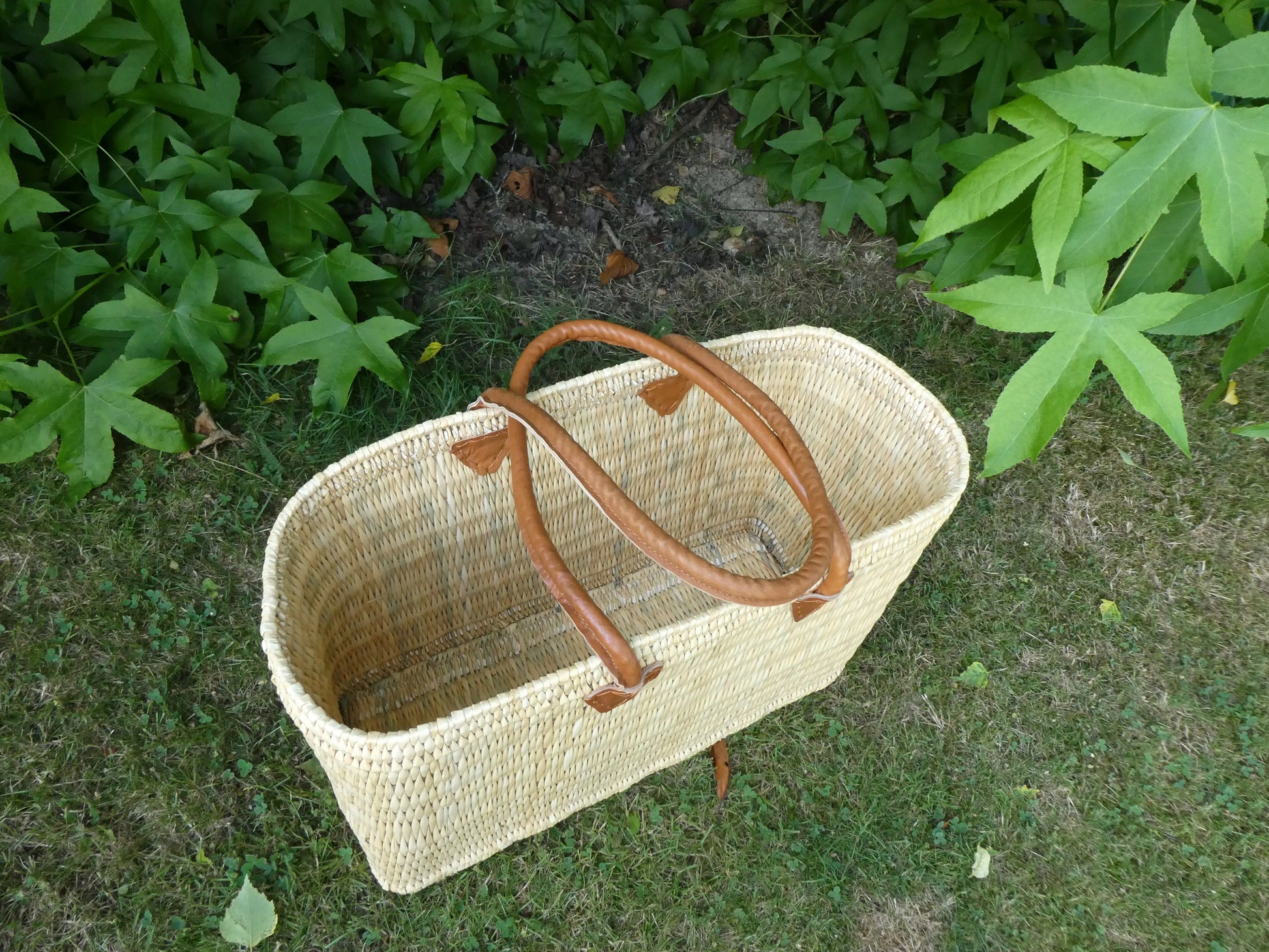 Panier jonc anse longue Ma boutique