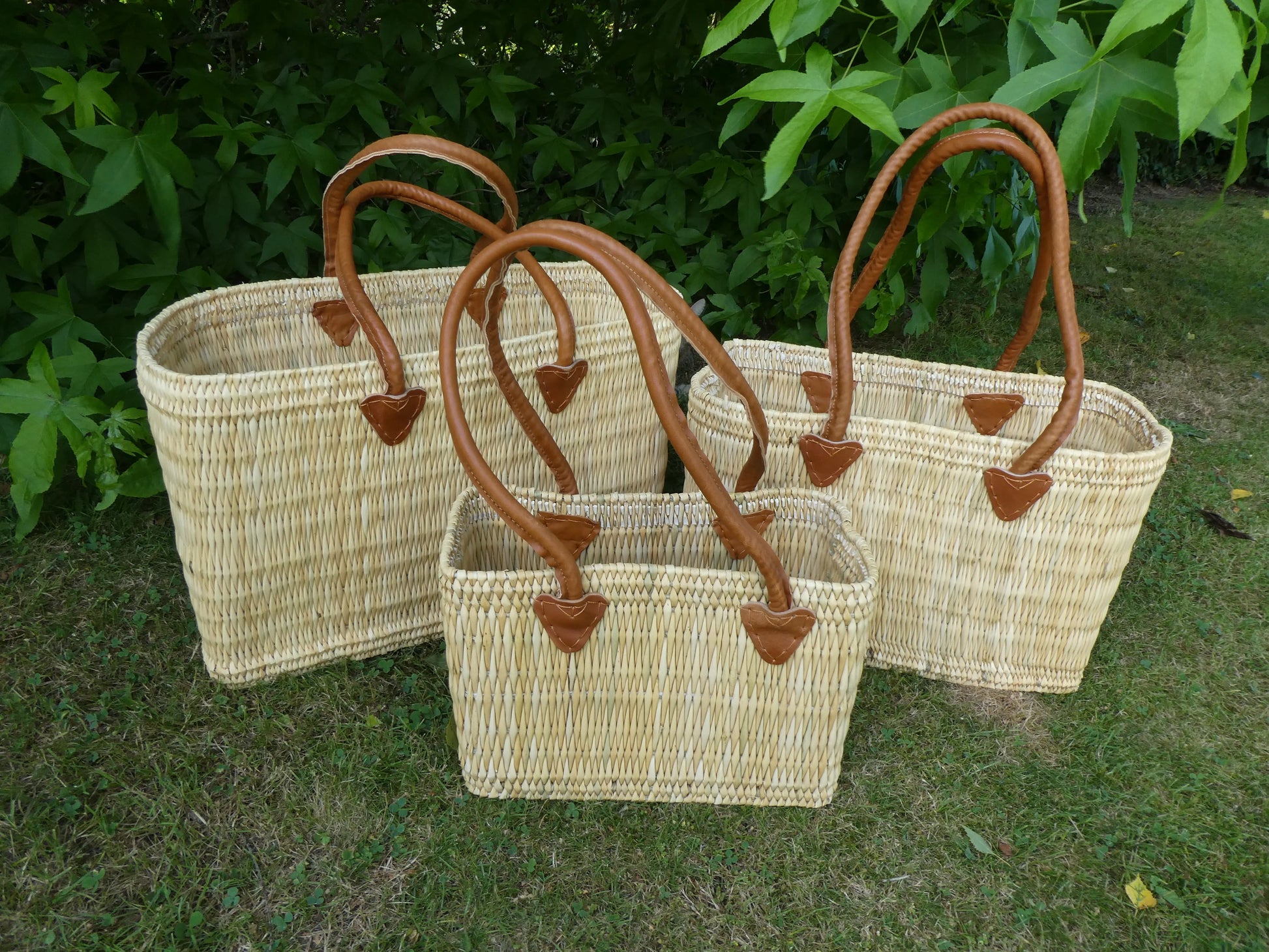 Panier jonc anse longue Ma boutique