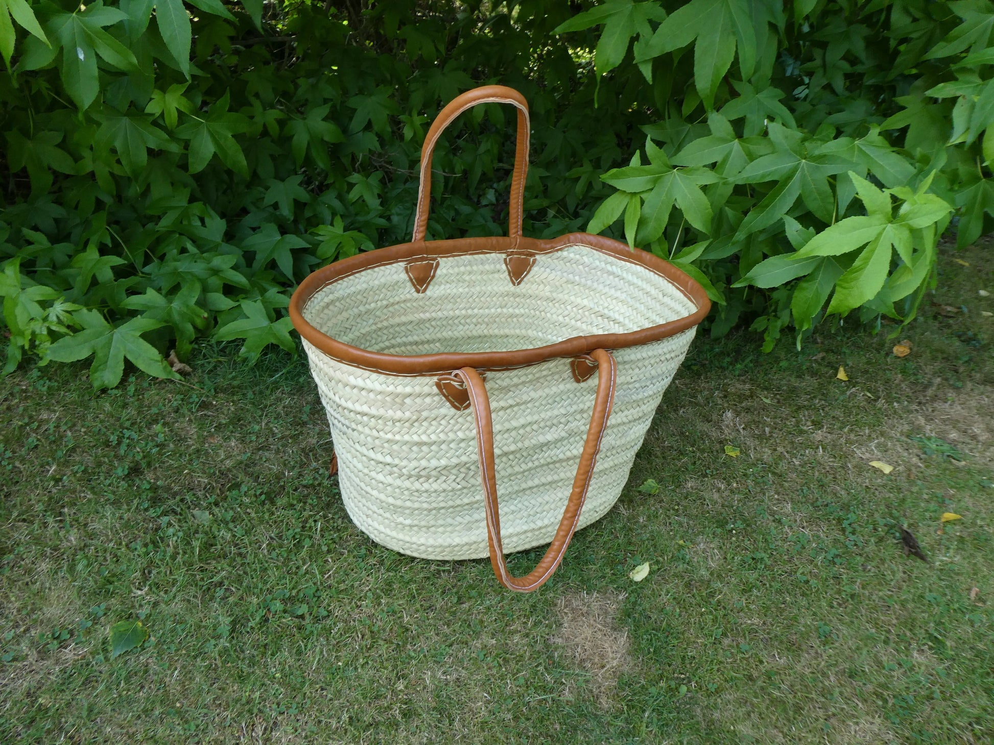 Grand couffin bordé cuir Ma boutique
