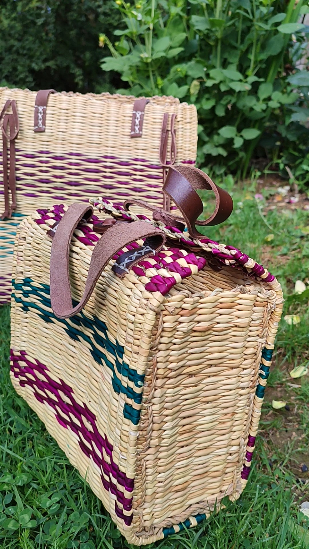 Panier Valisette en Jonc Naturel