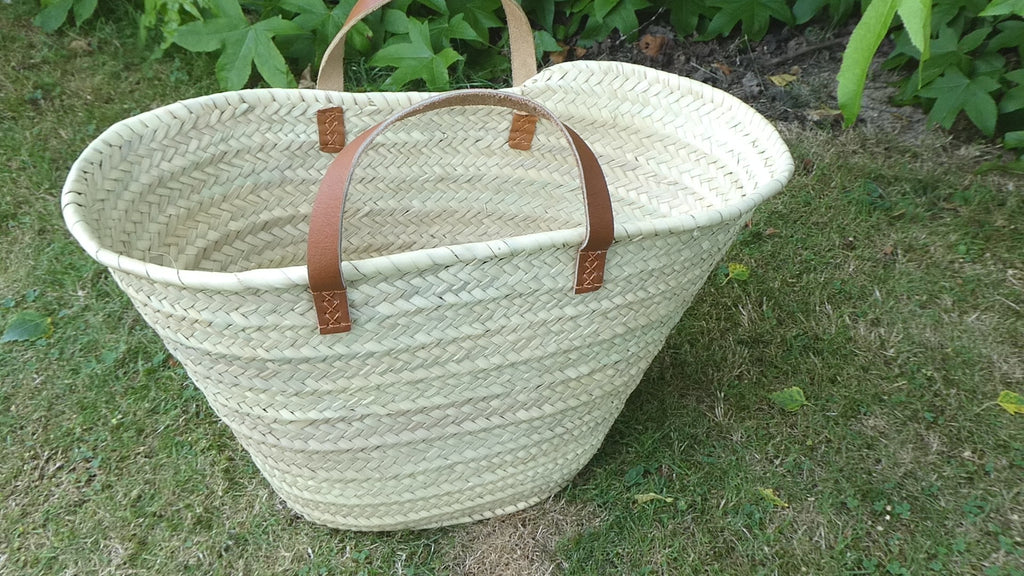 Couffin anse courte cuir